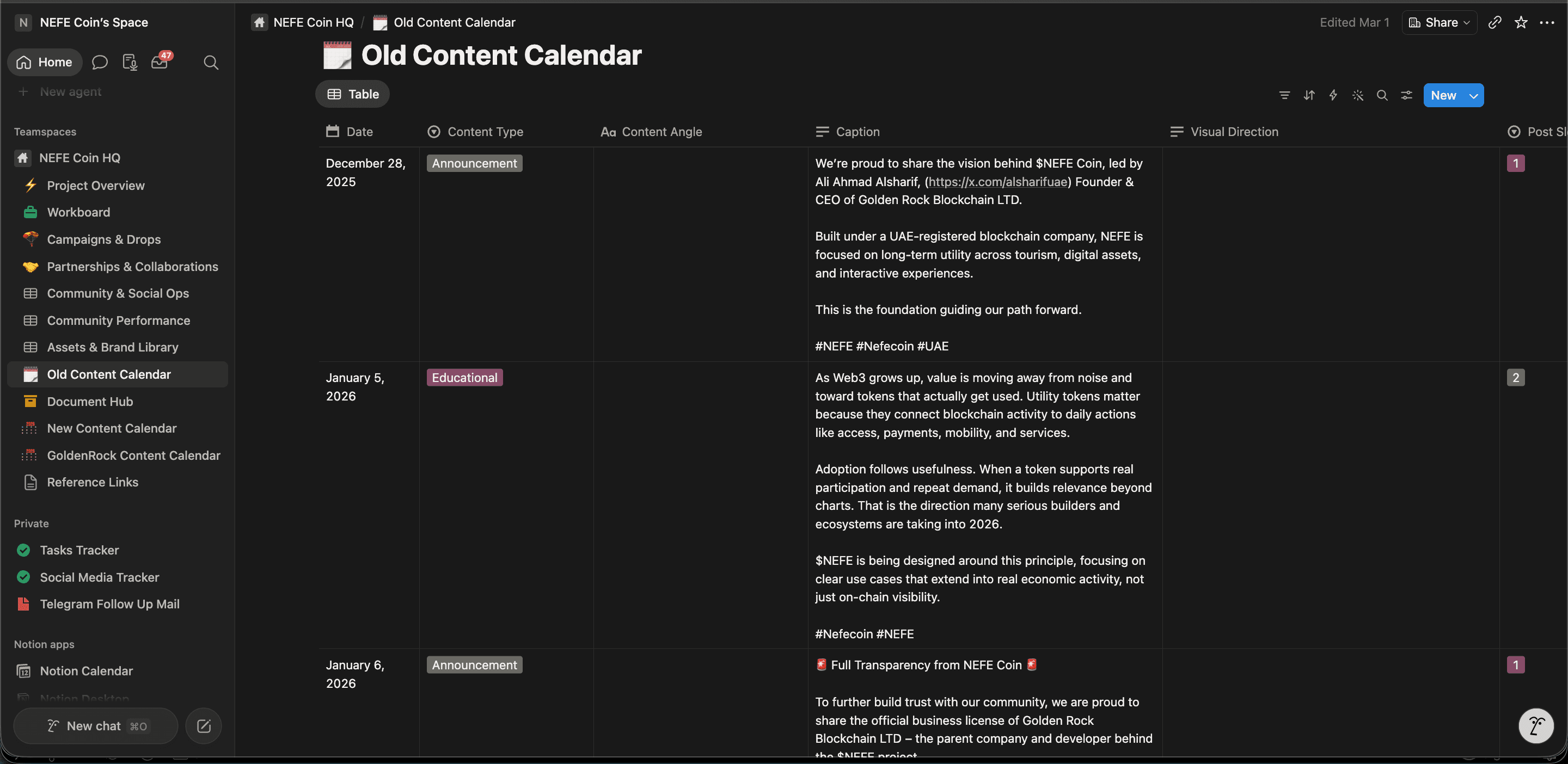 NefeCoin product and campaign workspace 07